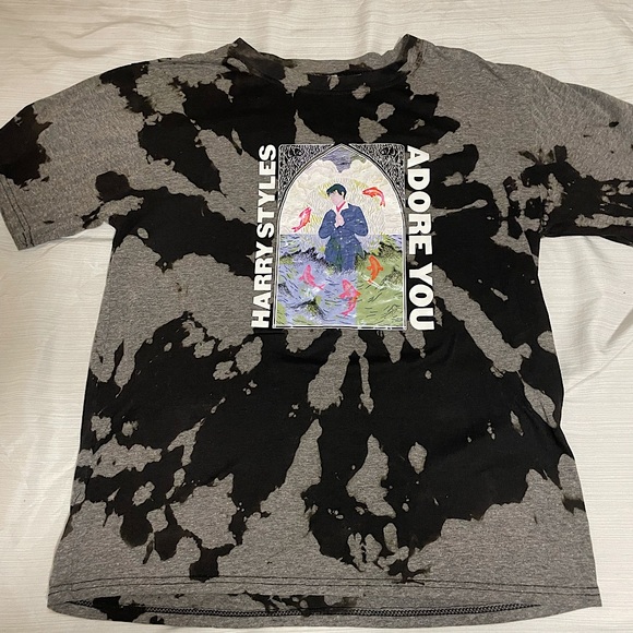 Harry Styles with DYI bleach dye - Picture 1 of 2